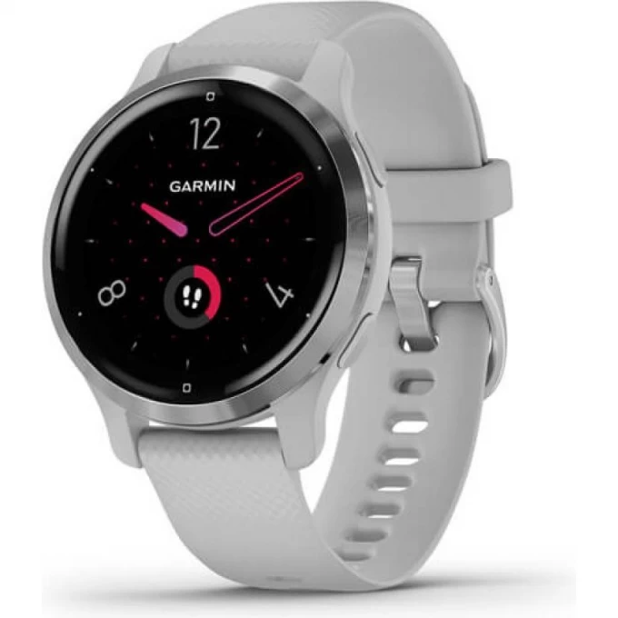 Часы GARMIN VENU 2S SILVER STAINLESS STEEL BEZEL WITH MIST GRAY CASE AND SILICONE BAND 010-02429-12 Часы GARMIN VENU 2S SILVER STAINLESS STEEL BEZEL WITH MIST GRAY CASE AND SILICONE BAND 010-02429-12
