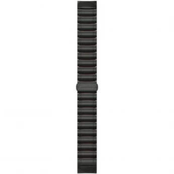 Ремешок GARMIN QUICKFIT 22 WATCH BANDS HYBRID TITANIUM/SILICONE BRACELET – CARBON GRAY DLC