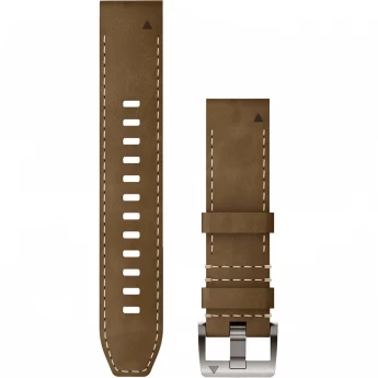 Ремешок сменный GARMIN QuickFit 22 мм (кожаный) тундра-черный
