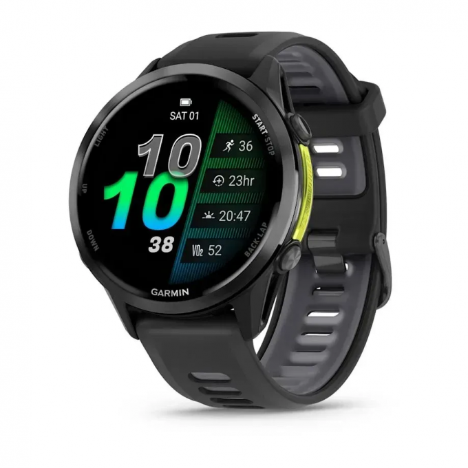 Смарт-часы GARMIN FORERUNNER 970 карбоново-серый DLC титан/черный 010-02969-10