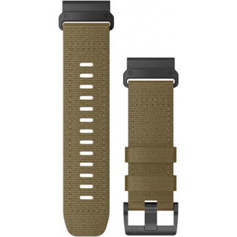 Тканевый ремешок GARMIN QUICKFIT 26 для Tactix, Fenix 5X/6X/7X, Quatix, D2, Foretrex, Descent, тактический бежевый