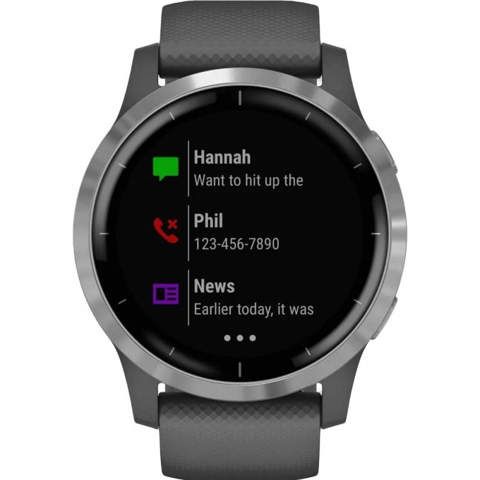 Умные часы GARMIN VIVOACTIVE 4 SHADOW GRAY/SILVER WI-FI GPS 010-02174-04 Умные часы GARMIN VIVOACTIVE 4 SHADOW GRAY/SILVER WI-FI GPS 010-02174-04