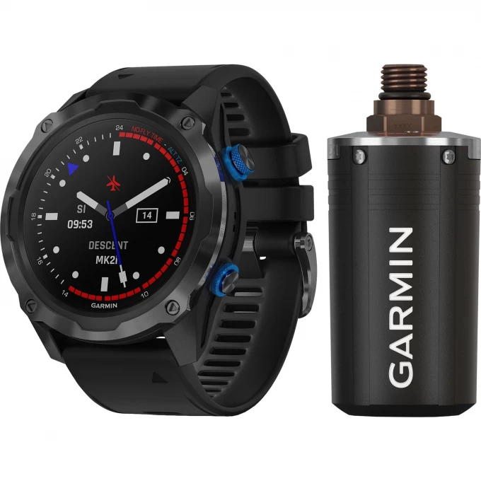 Смарт-часы GARMIN DESCENT MK2I CARBON GREY титановые DLC с черным силиконовым ремешком в комплекте с передатчиком Descent T1 010-02132-13 Смарт-часы GARMIN DESCENT MK2I CARBON GREY титановые DLC с черным силиконовым ремешком в комплекте с передатчиком Descent T1 010-02132-13